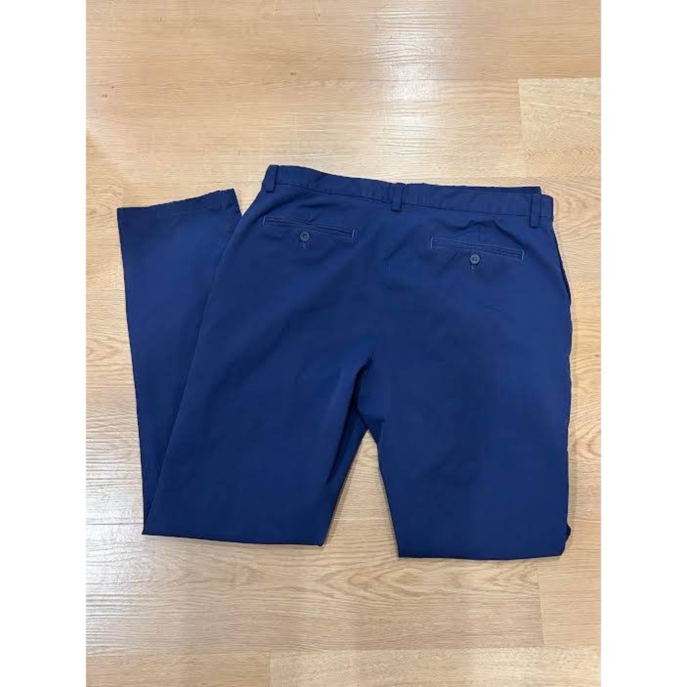 Vineyard Vines On The Go Pants Mens 36x34 Navy Blue Performance Chino Stretch - Picture 2 of 10